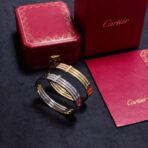 卡地亚（Cartier）Clash de Cartier 系列 18K 金几何纹理宽版手镯 - 图片 4