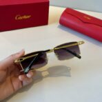 卡地亚（Cartier）Clash de Cartier 系列抛光镀金饰面金属方形太阳镜 - 图片 3