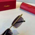 卡地亚（Cartier）Clash de Cartier 系列抛光镀金饰面金属方形太阳镜 - 图片 4