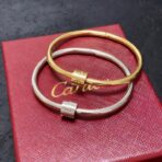 卡地亚（Cartier）Love 系列 18K 金窄版螺丝装饰手镯