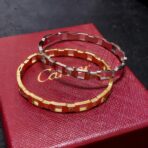 卡地亚（Cartier）Maillon Panthère 系列 18K 金镶钻链式手镯