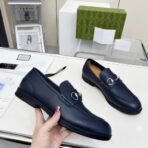 古驰 Horsebit 1955 乐福鞋（Gucci Horsebit 1955 Loafer）蓝色 - Image 3