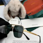 古驰（GUCCI）多边形金属板材拼接偏光太阳镜 - 图片 2