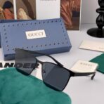 古驰（GUCCI）方形金属炫彩飞行员偏光太阳镜 - 图片 4