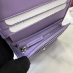 古驰（Gucci）GG Marmont 系列浅紫色绗缝皮革短款钱包 - Imagem 4