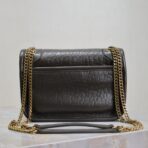 圣罗兰（SAINT LAURENT）Niki 系列深橄榄绿做旧小牛皮绗缝 YSL 金属标迷你链条斜挎包 - Image 3