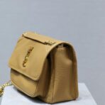 圣罗兰（Saint Laurent）Niki 大号黄棕色粒面小羊皮链条包 - Image 2