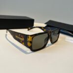 圣罗兰（Saint Laurent）SL 518 系列花棕色窄框方形太阳镜 - 图片 2