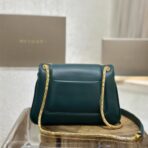 宝格丽（Bulgari）Serpenti Forever Maxi Chain 深绿色小牛皮单肩包 - Imagem 2