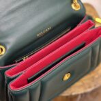 宝格丽（Bulgari）Serpenti Forever Maxi Chain 深绿色小牛皮单肩包 - Imagem 4