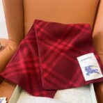 巴宝莉(Burberry)全智贤同款格纹围巾 红色 - 图片 3