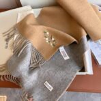 巴宝莉(Burberry)双面围巾 灰驼拼色 - 图片 3