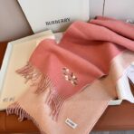 巴宝莉(Burberry)双面围巾 豆沙粉色 - 图片 3