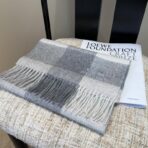 巴宝莉(Burberry)秋冬单品围巾 灰蓝拼色