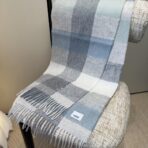 巴宝莉(Burberry)秋冬单品围巾 灰蓝拼色 - 图片 2