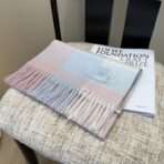 巴宝莉(Burberry)秋冬单品围巾 粉蓝拼色