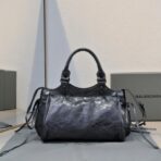 巴黎世家 Balenciaga Le City 机车包  亮黑色 - 图片 2