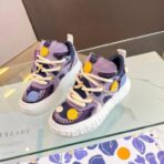 帕拉丁（PALLADIUM）电音扣子鞋系列厚底增高休闲板鞋 紫色 - Imagem 4