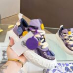 帕拉丁（PALLADIUM）电音扣子鞋系列厚底增高休闲板鞋 紫色 - Imagem 2