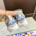 帕拉丁（PALLADIUM）电音扣子鞋系列厚底增高休闲板鞋 蓝色 - Imagem 4