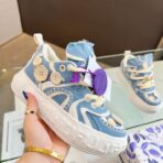 帕拉丁（PALLADIUM）电音扣子鞋系列厚底增高休闲板鞋 蓝色 - Imagem 3