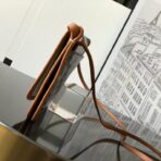 戈雅（Goyard）Belvedere Mini 系列深棕色 Goyardine 提花帆布棕褐色皮革包边迷你斜挎包 - Image 2