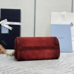 普拉达 (Prada)  红色小牛皮翻盖链条手袋 - Image 3