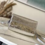 路易威登（LOUIS VUITTON）Speedy Nano 系列银色 Monogram Miroir 压纹迷你波士顿手提斜挎包 - Imagem 4