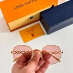 路易威登（Louis Vuitton）Monogram Chain 系列老花装饰金属链条太阳镜 - 图片 3