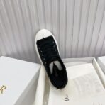 迪奥（DIOR）Walk'n'Dior 系列黑色 Oblique 印花棉质刺绣厚底帆布鞋 - Imagem 2